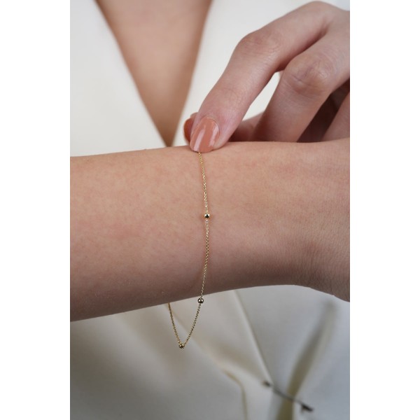 14 Ayar Altın Mini Dorika Bileklik