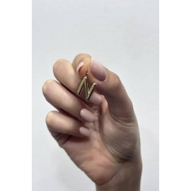 14 Ayar Altın Balon N harf Kolye Ucu