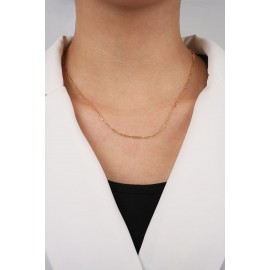 14 Ayar Altın Ince Ataç Zincir Kolye TD150