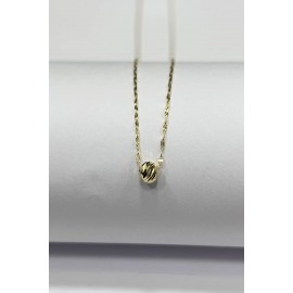 14 Ayar Altın Dorika Toplu Aynalı Zincir Kolye