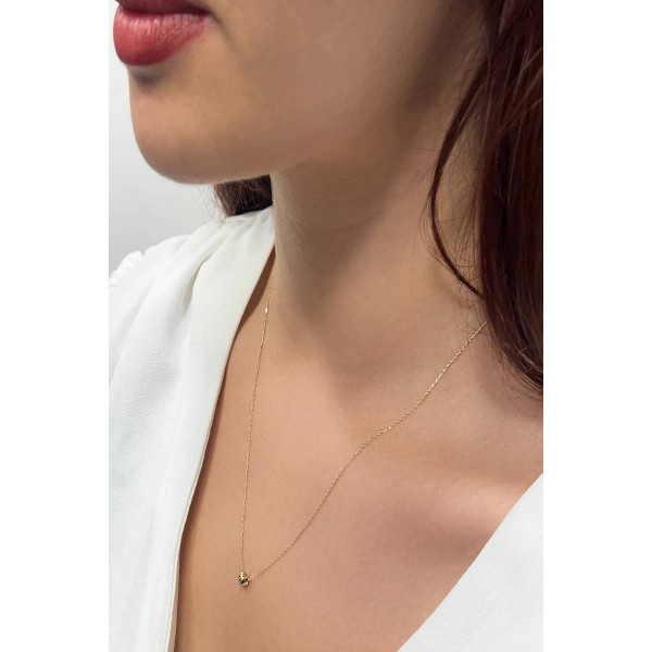 14 Ayar Altın Forse Zincir 4 mm Dorika Kolye