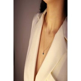 14 Ayar Nazar Boncuklu Altın Kolye