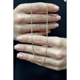 14 Ayar Altın Kalın Valentine Kolye