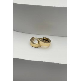  14 Ayar Altın Mini Düz Halka Küpe