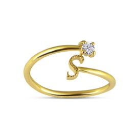 S  Harfli Altın Yüzük TD100