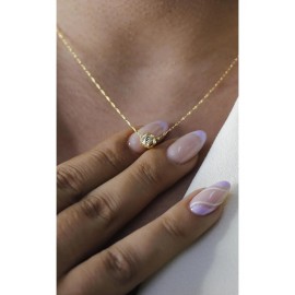 14 Ayar Altın Dorika Ince Aynalı Zincir Kolye