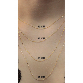 14 Ayar Altın Kalpli Zincir Kolye