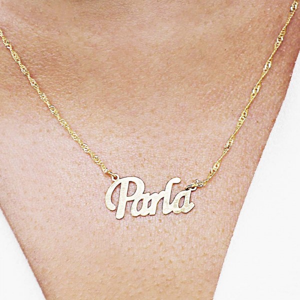 Parla İsimli Altın Kolye