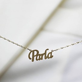 Parla İsimli Altın Kolye