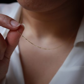 14 Ayar Altın Kalın Forse Zincir Kolye