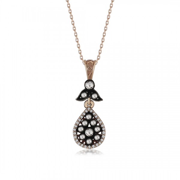 0,38 Karat Elmas Damla Kolye TD450