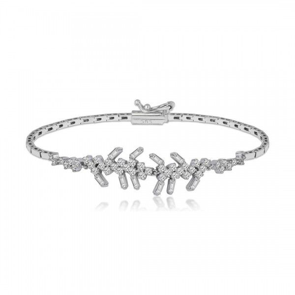 Pırlantalı Gelin Seti Bileklik Bagetli 1,52 Karat TD1320