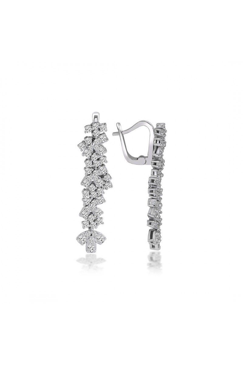 Pırlanta Su Yolu Küpe Fantezi Küpe Kd900