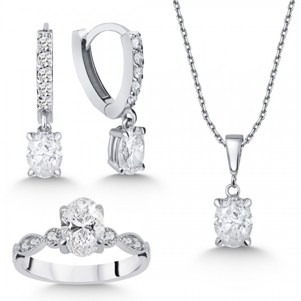 Pırlanta Tektaş Set kd10450