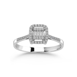 0,15 Karat Pırlanta Baget Yüzük TD240