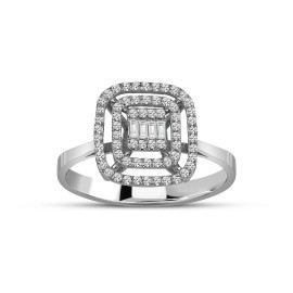 0.20 Karat Pırlanta Baget Yüzük