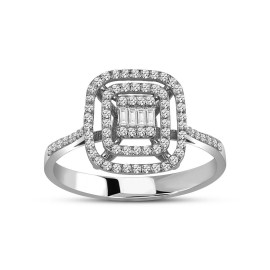 0.29 Karat Pırlanta Baget Yüzük