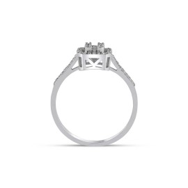 0.19 Karat Pırlanta Baget Yüzük