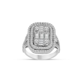 1,76 Karat Pırlanta Baget Yüzük