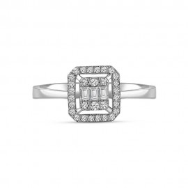 0,25 Karat Pırlanta Baget Yüzük TD340