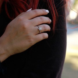 0,16 Karat Pırlanta Baget Yüzük TD300