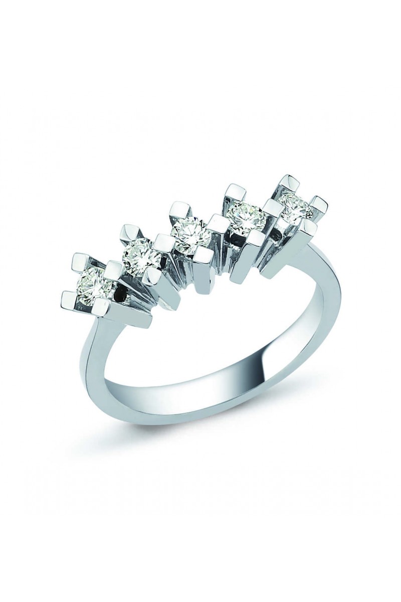 1,00 Karat Pırlanta Beştaş Yüzük TD1095