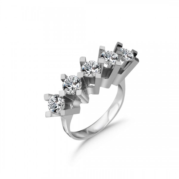 2,00 Karat Pırlanta Beştaş Yüzük TD2990