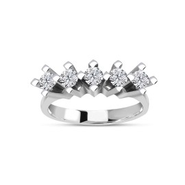 0,35 Karat Pırlanta Beştaş Yüzük TD450