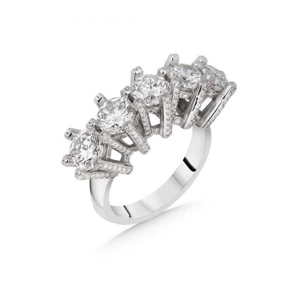 4,80 Karat Pırlanta Beştaş Yüzük TD12990