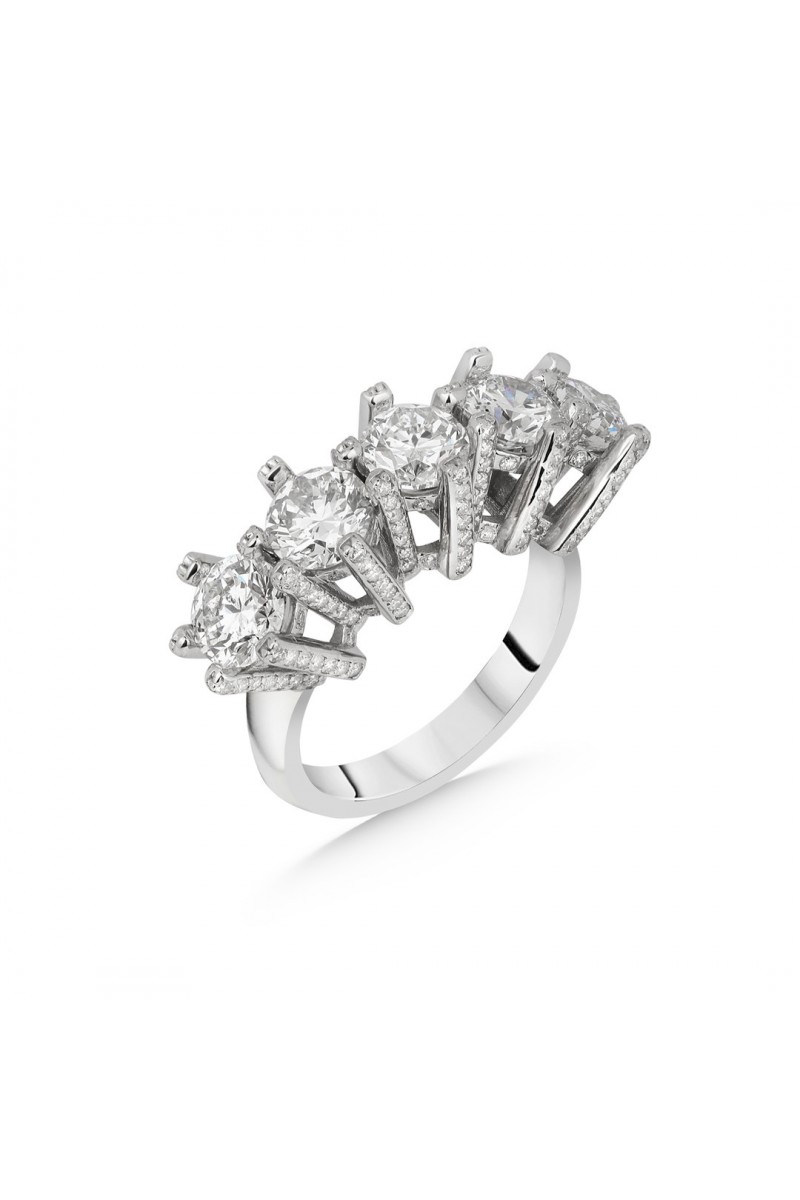 4,80 Karat Pırlanta Beştaş Yüzük TD12990