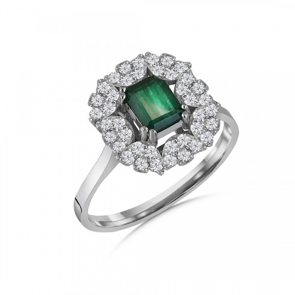 Pırlanta Zümrüt Yüzük  kd750