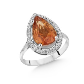 Sitrinli Pırlanta Yüzük TD360