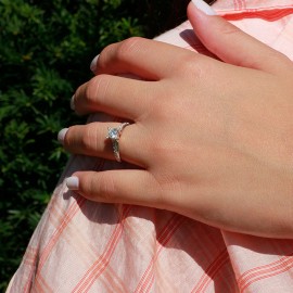 Pırlanta Tektaş Yüzük 0,75 Karat HRD Sertifikalı TD1320