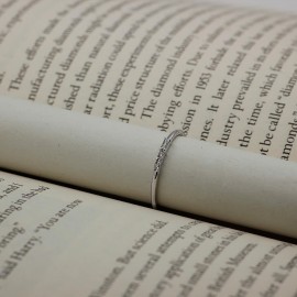 0,08 Karat Pırlanta Günlük Minimal Baget Yüzük TD130