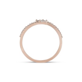 Günlük Minimal Pırlantalı Baget Yüzük  TD160