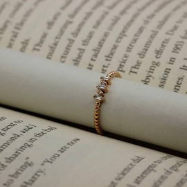 0,08 Karat Pırlanta Günlük Minimal Baget Yüzük TD160