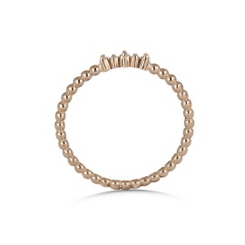 0,08 Karat Pırlanta Günlük Minimal Baget Yüzük TD160