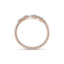 Günlük Minimal Pırlantalı Baget Yüzük  TD150