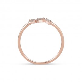 Günlük Minimal Pırlantalı Baget Yüzük TD140   