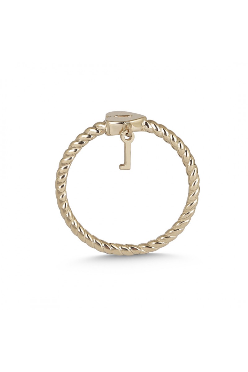 8 Ayar Altın Günlük Minimal Gold Sarı Yüzük TD60