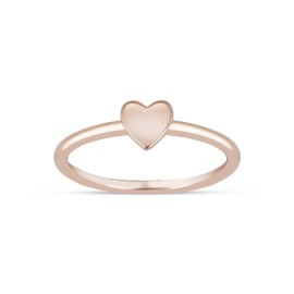 8 Ayar Altın Günlük Minimal Kalpli Yüzük TD74