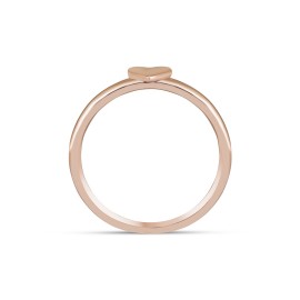 8 Ayar Altın Günlük Minimal Kalpli Yüzük TD74