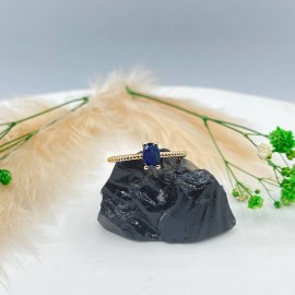 0,61 Karat Safir Günlük Minimal Rose Yüzük TD190