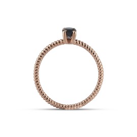 0,61 Karat Safir Günlük Minimal Rose Yüzük TD190