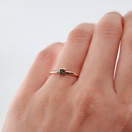 Günlük Minimal Safirli Yüzük  TD145