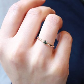 Günlük Minimal Safirli Yüzük  TD145