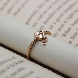 Günlük Minimal Rose"S" Harfli Yüzül TD110