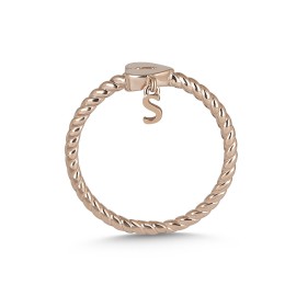 Günlük Minimal Rose"S" Harfli Yüzül TD110