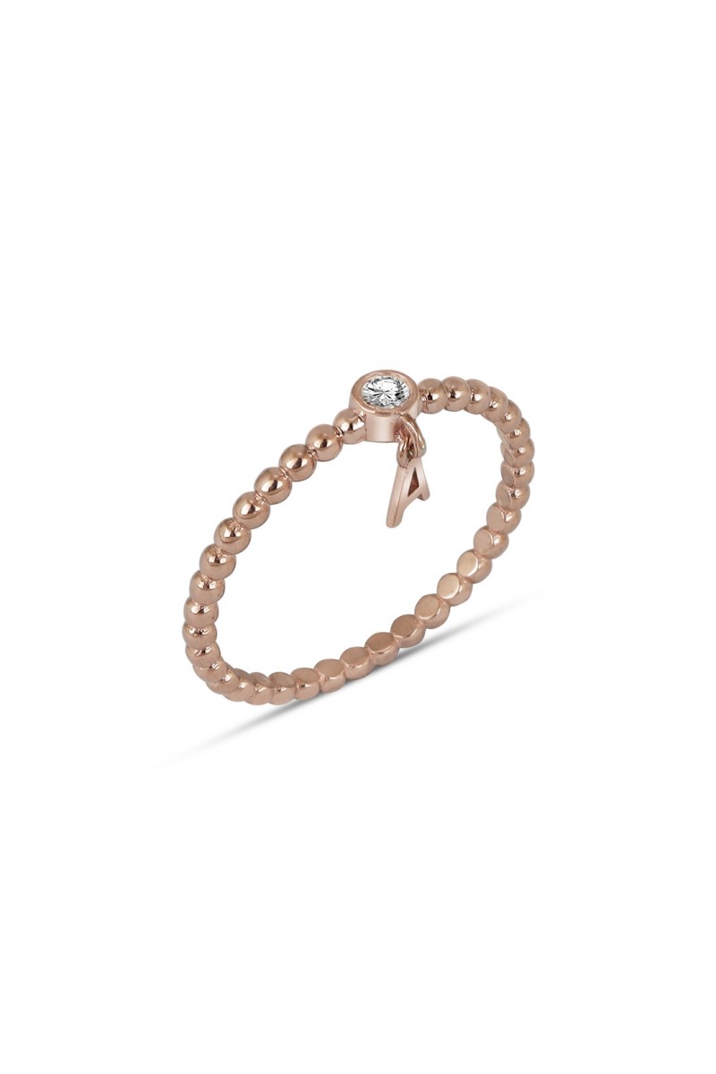 8 Ayar Altın Burgulu Yüzük Rose Pembe Altın 