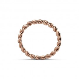 8 Ayar Altın Günlük Minimal Rose Yüzük TD75